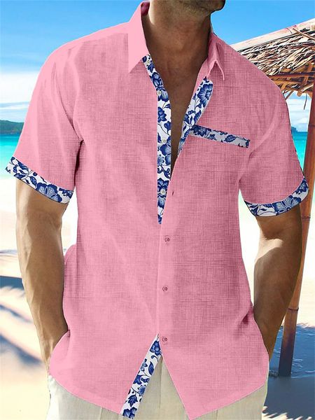 men's casual shirts summer fashion men's hawaiian linen shirt men's casual lace printed beach pocket short sleeve plus size j, White;black
men's casual shirts summer fashion men's hawaiian linen shirt men's casual lace printed beach pocket short sleeve plus size j, White;black