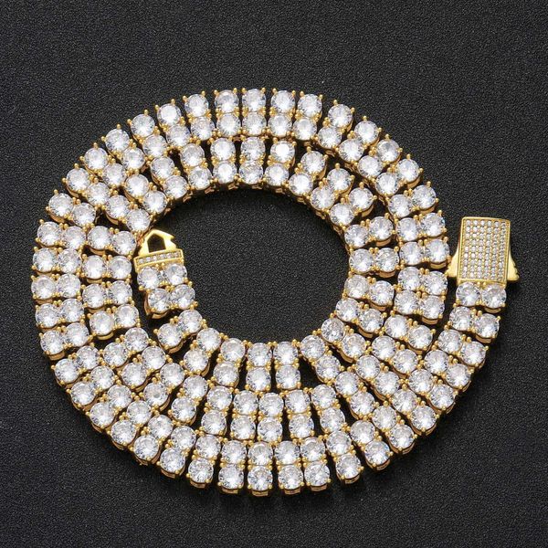 iced out chain for women 5mm width inlaid 2 row moissanite chain necklace gold plated spring buckle hip hop men bracelet necklaces designer, Black
iced out chain for women 5mm width inlaid 2 row moissanite chain necklace gold plated spring buckle hip hop men bracelet necklaces designer, Black