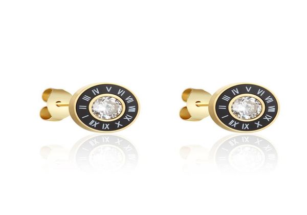 new arrival beautiful periferia black enamel and white shells roman numerals middle shiny crystal stud earring for women and men7960586, Golden;silver
new arrival beautiful periferia black enamel and white shells roman numerals middle shiny crystal stud earring for women and men7960586, Golden;silver