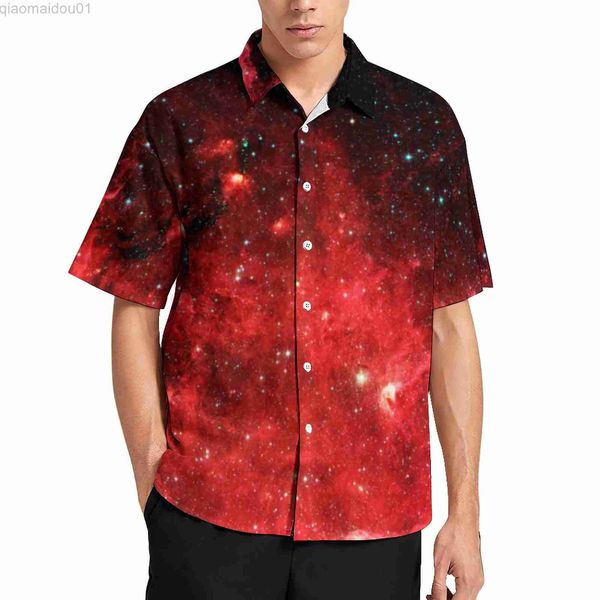 men's casual shirts red galaxy sky vacation shirt north america nebula hawaiian casual shirts fashion blouses short sleeve custom cloth, White;black
men's casual shirts red galaxy sky vacation shirt north america nebula hawaiian casual shirts fashion blouses short sleeve custom cloth, White;black
