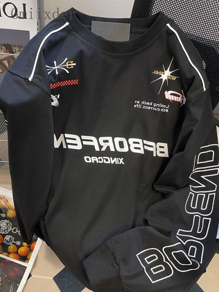 men's hoodies sweatshirts gmiixder high street t-shirt american hiplong sleeve race sweatshirt for men women chic motorcycle letter pri, Black
men's hoodies sweatshirts gmiixder high street t-shirt american hiplong sleeve race sweatshirt for men women chic motorcycle letter pri, Black