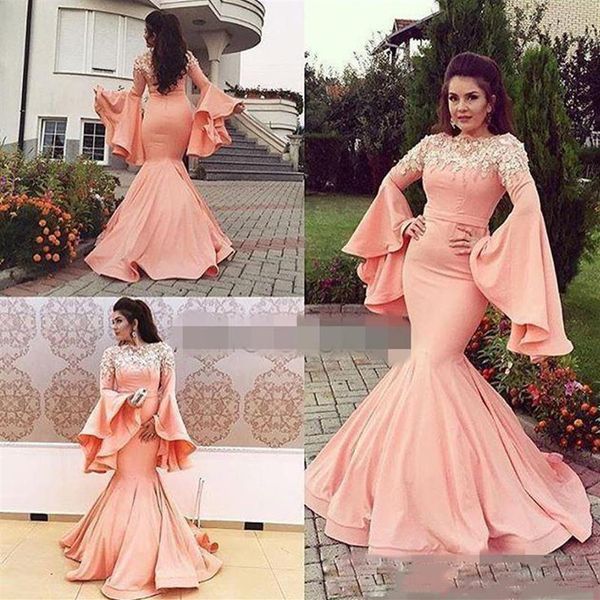 bell-sleeve prom dresses mermaid flare sleeve 3d lace flowers evening gowns trumpet cocktail party ball red carpet dress formal go281j, Black
bell-sleeve prom dresses mermaid flare sleeve 3d lace flowers evening gowns trumpet cocktail party ball red carpet dress formal go281j, Black