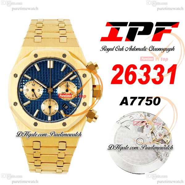 ipf 26331 eta a7750 automatic chronograph mens watch 18k yellow gold blue stick dial stainless steel bracelet super edition herrenuhr reloj, Slivery;brown
ipf 26331 eta a7750 automatic chronograph mens watch 18k yellow gold blue stick dial stainless steel bracelet super edition herrenuhr reloj, Slivery;brown