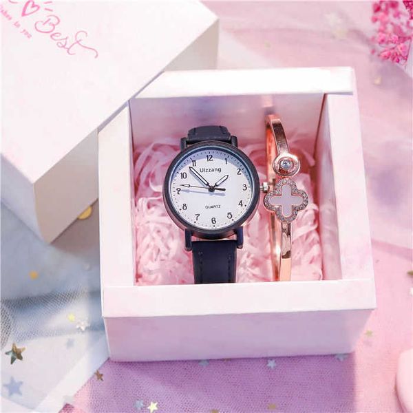 ehv2 2pcs set new watch women fashion casual leather belt watches simple ladies round dial quartz wristwatches dress clock fgf1 4hm2 n347, Slivery;golden
ehv2 2pcs set new watch women fashion casual leather belt watches simple ladies round dial quartz wristwatches dress clock fgf1 4hm2 n347, Slivery;golden