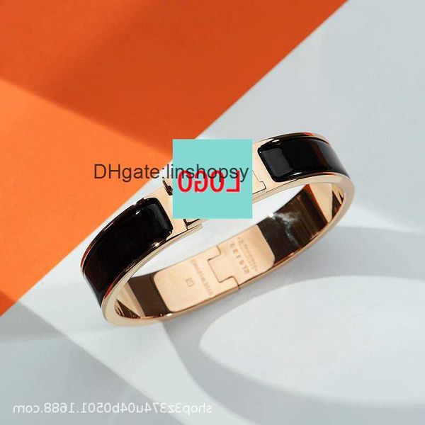 designer bracelet aijia female pop enamel h button letter rose gold couple male valentine's day gift aq9c, Black
designer bracelet aijia female pop enamel h button letter rose gold couple male valentine's day gift aq9c, Black