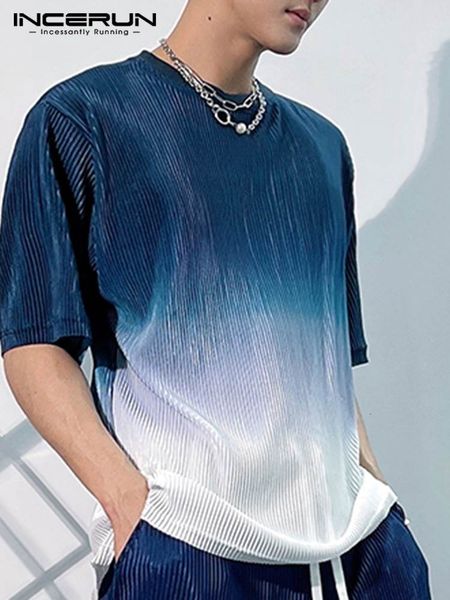 men's tshirts incerun fashion men t shirt oneck half sleeve tie dye gradient loosestreetwear men clothing folds casual camisetas s5xl 2, White;black
men's tshirts incerun fashion men t shirt oneck half sleeve tie dye gradient loosestreetwear men clothing folds casual camisetas s5xl 2, White;black