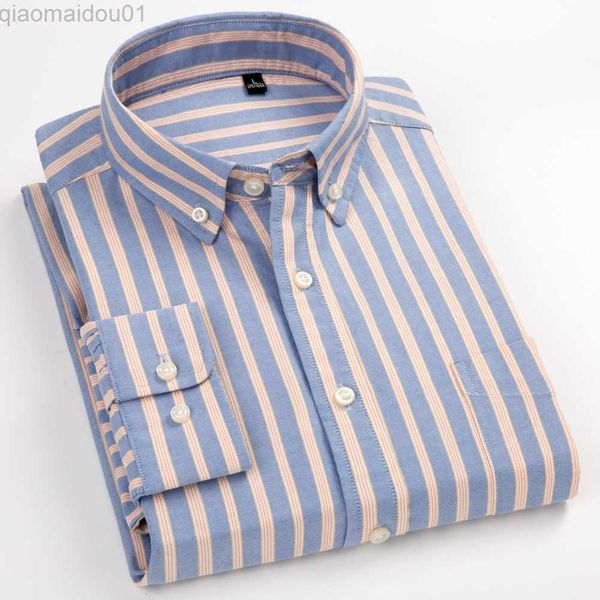 men's casual shirts men's stylish striped 100% cotton oxford long sleeve shirt with chest pocket standard-fit smart casual button, White;black
men's casual shirts men's stylish striped 100% cotton oxford long sleeve shirt with chest pocket standard-fit smart casual button, White;black