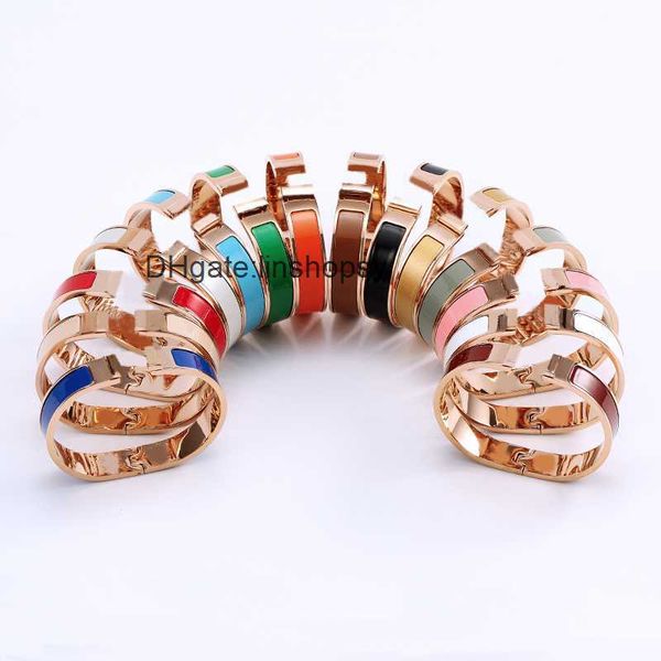 classic bangle h designer bracelet jewlery enamel stainless steel bracelets designer for women luxury mens bracelets silver gold buckle bang, Black
classic bangle h designer bracelet jewlery enamel stainless steel bracelets designer for women luxury mens bracelets silver gold buckle bang, Black