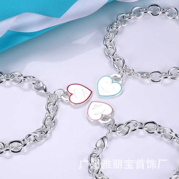 counter quality love peach heart bracelet female tiffay same egg ring thick chain cnc word printed hanging tag couple jewelry, Black
counter quality love peach heart bracelet female tiffay same egg ring thick chain cnc word printed hanging tag couple jewelry, Black