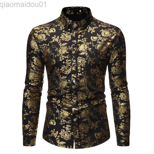 men's casual shirts luxury black gold floral print shirt men 2023 autumn new long sleeve mens dress shirts party nightclub prom baroque, White;black
men's casual shirts luxury black gold floral print shirt men 2023 autumn new long sleeve mens dress shirts party nightclub prom baroque, White;black