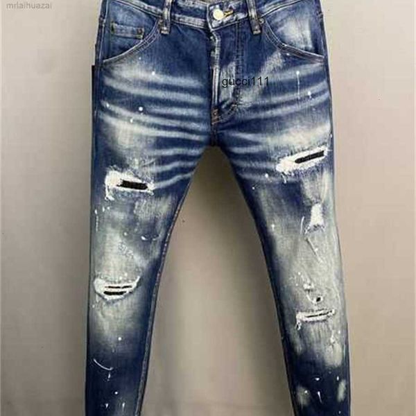 style popular denim new d2 men's jeans d dsq luxury brand designer men dsquare d embroidery pants 2 fashion holes trousers mens clothin, Blue
style popular denim new d2 men's jeans d dsq luxury brand designer men dsquare d embroidery pants 2 fashion holes trousers mens clothin, Blue