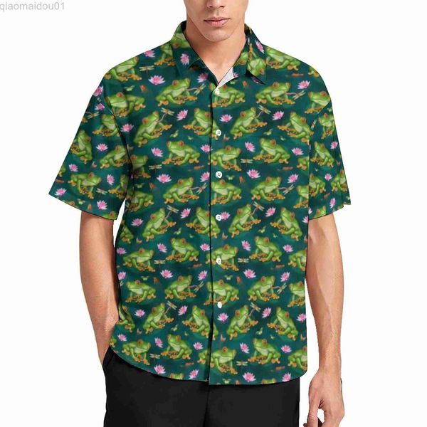 men's casual shirts frog tropical casual shirts lily pad dragonfly fish pond animals vacation shirt hawaii y2k blouses male pattern plu, White;black
men's casual shirts frog tropical casual shirts lily pad dragonfly fish pond animals vacation shirt hawaii y2k blouses male pattern plu, White;black