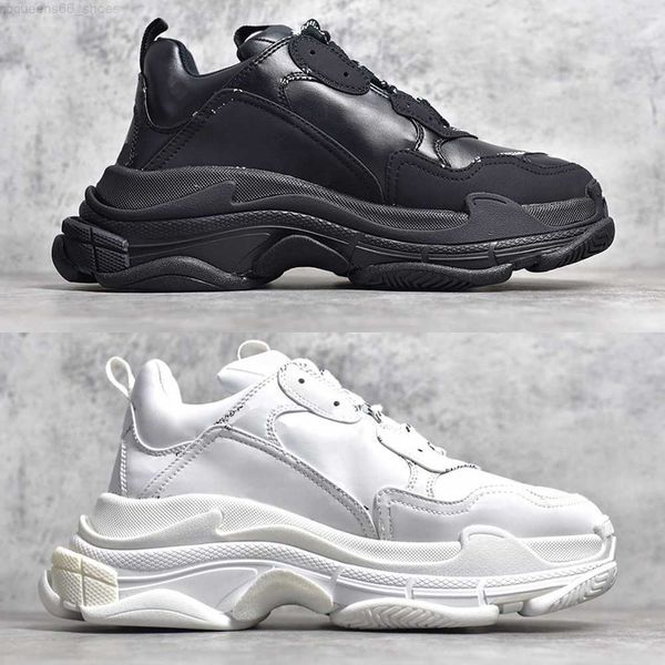 dhl new paris mens womens allover s sneaker designer triple clear sole trainers shoes men women, Black