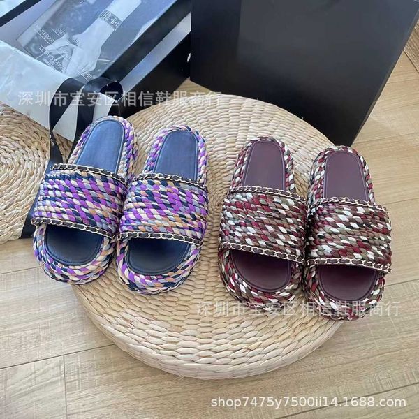 designer sandals women tweed leather sandle straw woven slip on wedge sandals flats fashion beach mule brand flip flops channel slippers sho, Black
designer sandals women tweed leather sandle straw woven slip on wedge sandals flats fashion beach mule brand flip flops channel slippers sho, Black