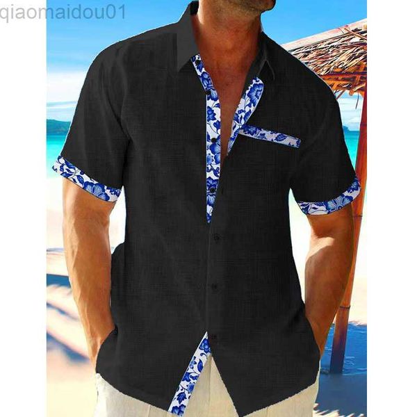 men's casual shirts new men's casual blouse linen shirt short sleeve loose spring summer casual patchwork color men shirt for mal, White;black
men's casual shirts new men's casual blouse linen shirt short sleeve loose spring summer casual patchwork color men shirt for mal, White;black