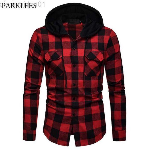 men's casual shirts fashion red black plaid hoodie shirt men slim fit long sleeve mens hooded shirts hipster buff plaid shirt with doub, White;black
men's casual shirts fashion red black plaid hoodie shirt men slim fit long sleeve mens hooded shirts hipster buff plaid shirt with doub, White;black