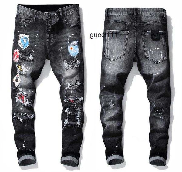 slim d2 fashion dsq denim dsquare 2 washed men men's badge rips fit stretch motocycle black pants jeans panelled hip 2 hop trousers 102, Blue
slim d2 fashion dsq denim dsquare 2 washed men men's badge rips fit stretch motocycle black pants jeans panelled hip 2 hop trousers 102, Blue