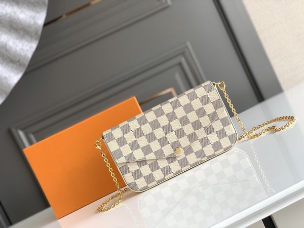 n63106 classic women's crossbody bag high-end quality shoulder bag three-piece chain bag detachable chain strap with multiple card inte
n63106 classic women's crossbody bag high-end quality shoulder bag three-piece chain bag detachable chain strap with multiple card inte