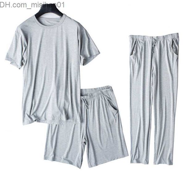 men's sleepwear fdfklak large men's home set short sleeve shirt+shorts+men's pajamas 3-piece set with spring/summer pattern, Black;brown
men's sleepwear fdfklak large men's home set short sleeve shirt+shorts+men's pajamas 3-piece set with spring/summer pattern, Black;brown
