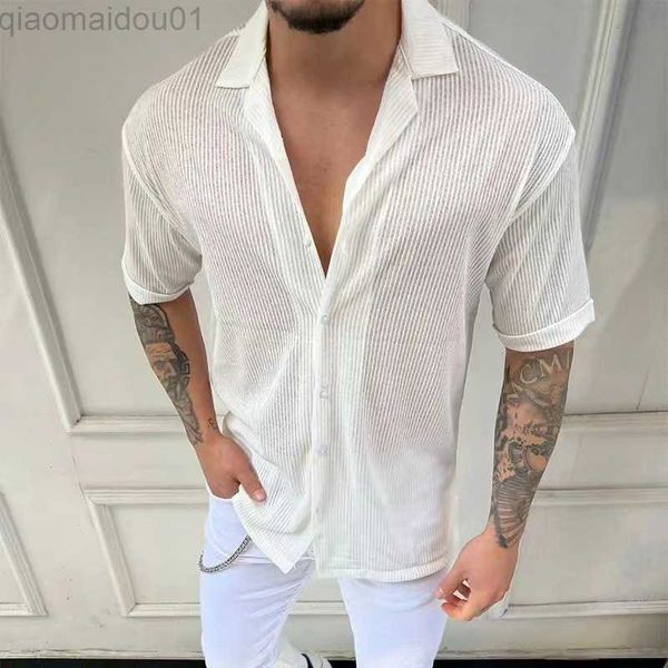 men's casual shirts 2022 summer new men's shirt harajuku solid stripe male short-sleeved oversized loose shirt man clothing camis, White;black
men's casual shirts 2022 summer new men's shirt harajuku solid stripe male short-sleeved oversized loose shirt man clothing camis, White;black