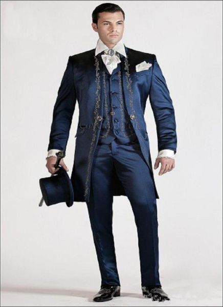 new long pattern embroider groomsmen mandarin lapel groom tuxedos men suits weddingpromdinner man blazerjacketpantstiev2939251, Black;gray
new long pattern embroider groomsmen mandarin lapel groom tuxedos men suits weddingpromdinner man blazerjacketpantstiev2939251, Black;gray