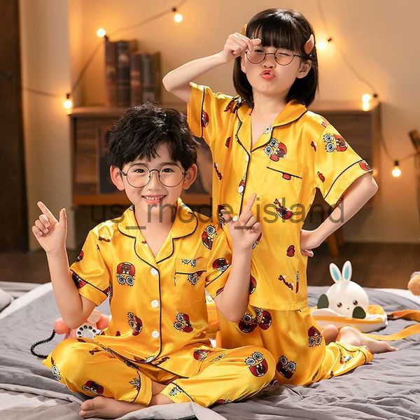 pajamas baby boy silk pajama sets summer short sleeve silk pajamas girl sleepwear outfit yellow cartoon print children teenager pyjamas x072, Blue;red
pajamas baby boy silk pajama sets summer short sleeve silk pajamas girl sleepwear outfit yellow cartoon print children teenager pyjamas x072, Blue;red