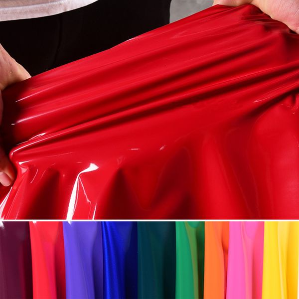 fabric elastic mirror super bright surface pu leather fabric solid color soft delicate per half meter 230720, Black;white
fabric elastic mirror super bright surface pu leather fabric solid color soft delicate per half meter 230720, Black;white
