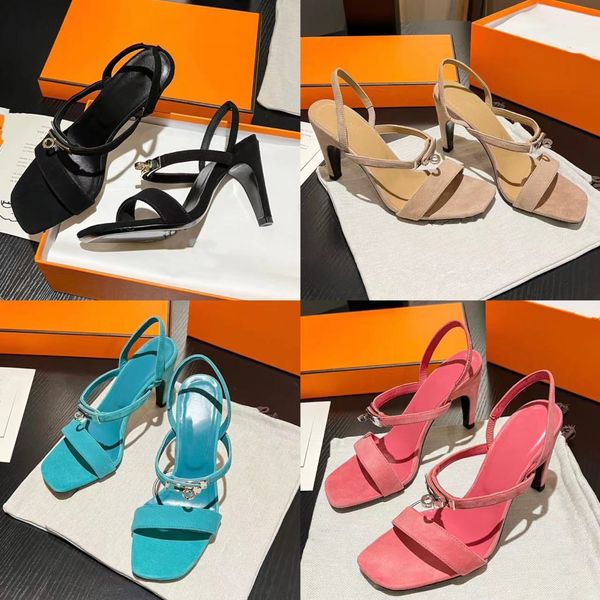 2023 5a quality women classic high heels sandals leather shoes party fashion double buckle summer slippers party wedding dress high heels pl, Black
2023 5a quality women classic high heels sandals leather shoes party fashion double buckle summer slippers party wedding dress high heels pl, Black