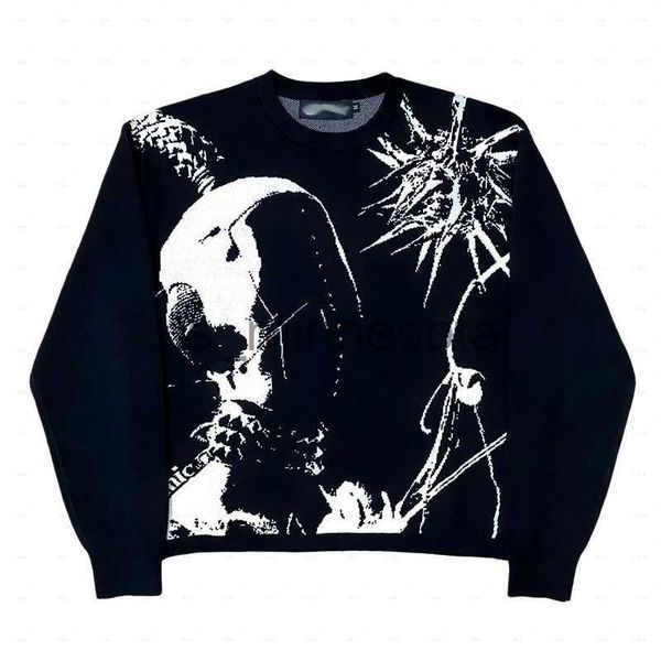 men's sweaters y2k knitted sweater graphic mens sweaters vintage loose distressed pullovers casual harajuku autumn women cotton knitwea, White;black
men's sweaters y2k knitted sweater graphic mens sweaters vintage loose distressed pullovers casual harajuku autumn women cotton knitwea, White;black