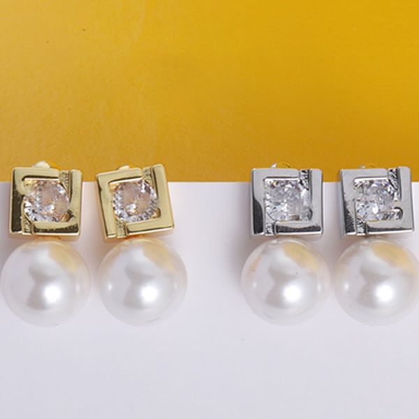 pearl pendant earrings designer women diamante earrings chic charm stud 18k gold plated luxury jewerl 925 silver headdress, Golden
pearl pendant earrings designer women diamante earrings chic charm stud 18k gold plated luxury jewerl 925 silver headdress, Golden