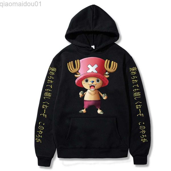 men's hoodies sweatshirts 2021 one piece pullover sweatshirt women men cutetony tony chopper come hoodies harajuku sudadera l230721, Black
men's hoodies sweatshirts 2021 one piece pullover sweatshirt women men cutetony tony chopper come hoodies harajuku sudadera l230721, Black
