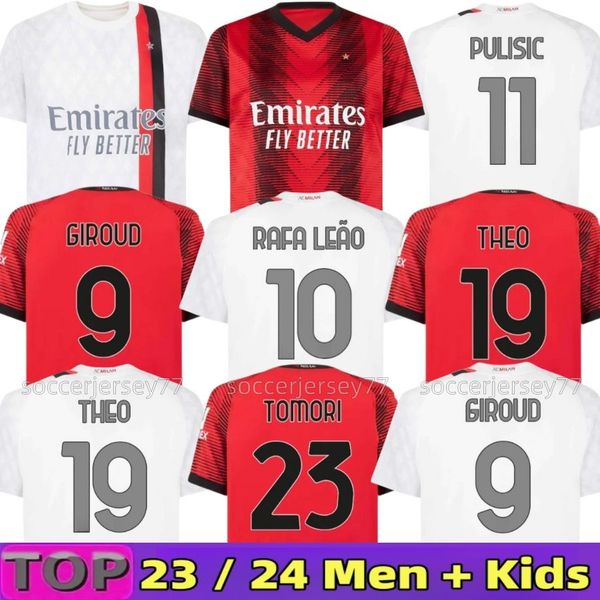 23 24 pulisic ibrahimovic koche soccer jerseys 2023 2024 giroud de ketelaere r. leao tonali theo ac milans home away football shirt special, Black;yellow
23 24 pulisic ibrahimovic koche soccer jerseys 2023 2024 giroud de ketelaere r. leao tonali theo ac milans home away football shirt special, Black;yellow