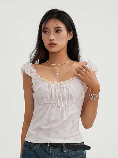 women's t-shirt fashion y2k women basic floral tank summer lace patchwork sleeveless crop t-shirt for streetwear club wear 230721, White
women's t-shirt fashion y2k women basic floral tank summer lace patchwork sleeveless crop t-shirt for streetwear club wear 230721, White