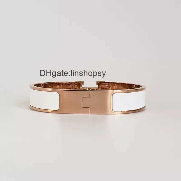 classic h letter bracelet steel bangle luxury brand 18k rose gold enamel bracelets women cuff bracelet 12mm wide with gift bag fo9x, Black
classic h letter bracelet steel bangle luxury brand 18k rose gold enamel bracelets women cuff bracelet 12mm wide with gift bag fo9x, Black