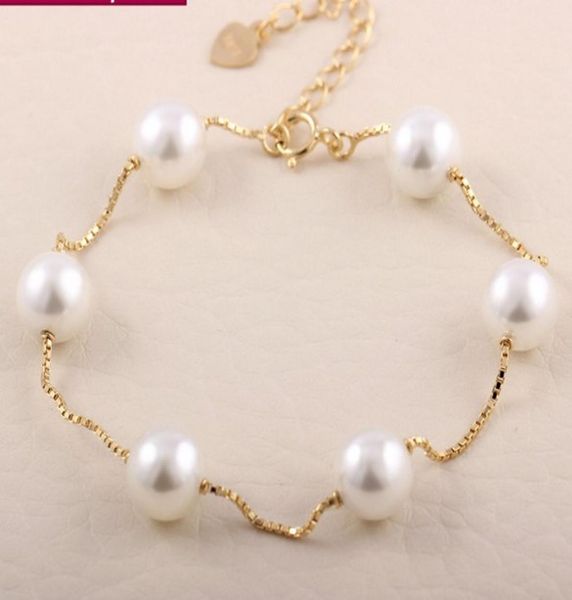charm bracelets bangles 18k platinum gold plated fashion pearl beads wedding jewelry for women gift yw5140868, Golden;silver
charm bracelets bangles 18k platinum gold plated fashion pearl beads wedding jewelry for women gift yw5140868, Golden;silver