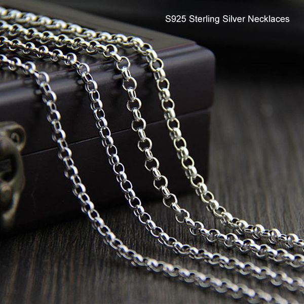 s925 sterling silver chain vintage thai silver necklace o circle chains for men women fine jewelry 3 5mm 4mm 45cm-80cm260f
s925 sterling silver chain vintage thai silver necklace o circle chains for men women fine jewelry 3 5mm 4mm 45cm-80cm260f