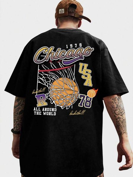 men's fashion prep guys basketball letter graphic, White;black
men's fashion prep guys basketball letter graphic, White;black