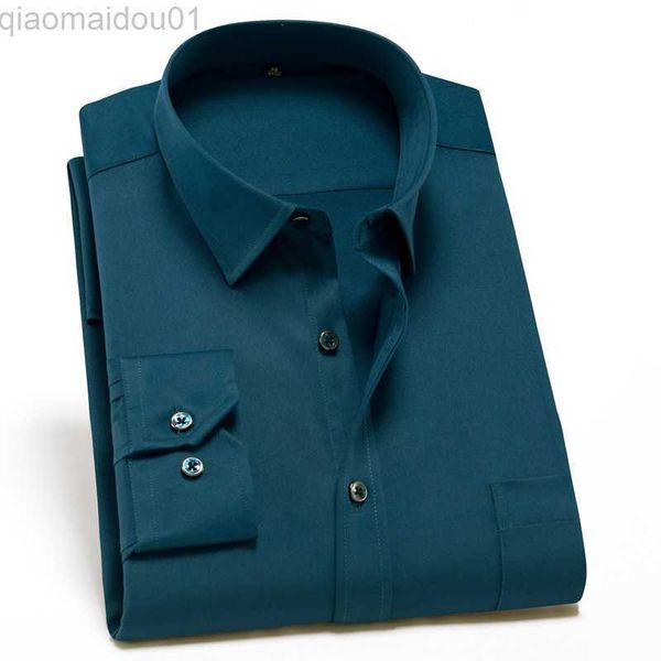 men's casual shirts mens classic standard-fit non iron stretch social shirt single patch pocket long sleeve formal business solid basic, White;black
men's casual shirts mens classic standard-fit non iron stretch social shirt single patch pocket long sleeve formal business solid basic, White;black