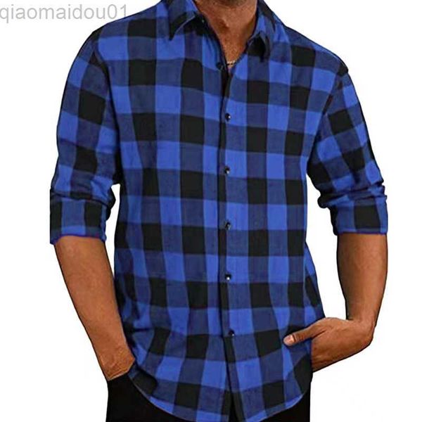 men's casual shirts 2023 spring autumn new brushed plaid casual shirts plaid long sleeve men's flannel vintage mens checkered cla, White;black
men's casual shirts 2023 spring autumn new brushed plaid casual shirts plaid long sleeve men's flannel vintage mens checkered cla, White;black