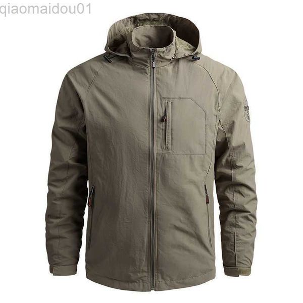 men's jackets 2023 autumn new casual jacket men tactics military jackets men outdoor hiking jackets waterproof hooded windbreaker coat, Black;brown
men's jackets 2023 autumn new casual jacket men tactics military jackets men outdoor hiking jackets waterproof hooded windbreaker coat, Black;brown