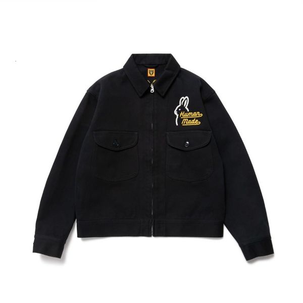 men s jackets human made 22aw autumn and winter japanese style loose retro rabbit embroidery couple jacket men women 230720, Black;brown
men s jackets human made 22aw autumn and winter japanese style loose retro rabbit embroidery couple jacket men women 230720, Black;brown