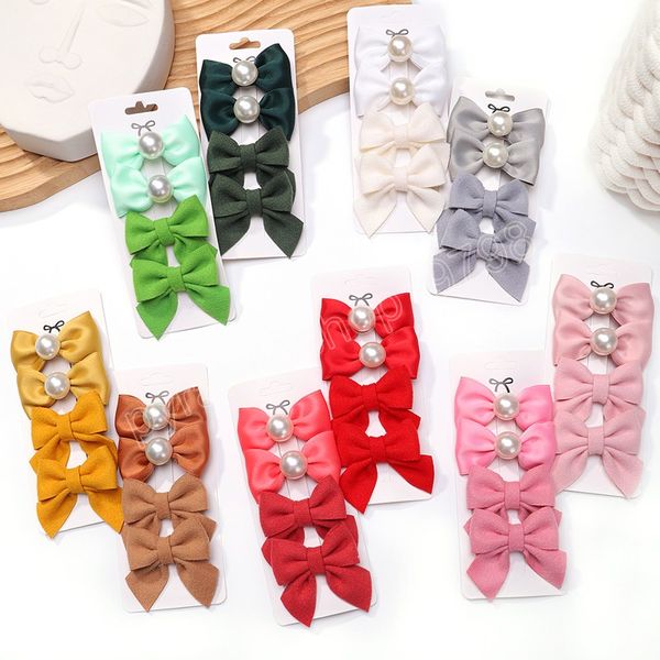 4pcs new pearl bows hair pins barrette for girl sweet kids hair accessories simple hairgrip hairpins handmade nylon hairclips, Slivery;white
4pcs new pearl bows hair pins barrette for girl sweet kids hair accessories simple hairgrip hairpins handmade nylon hairclips, Slivery;white