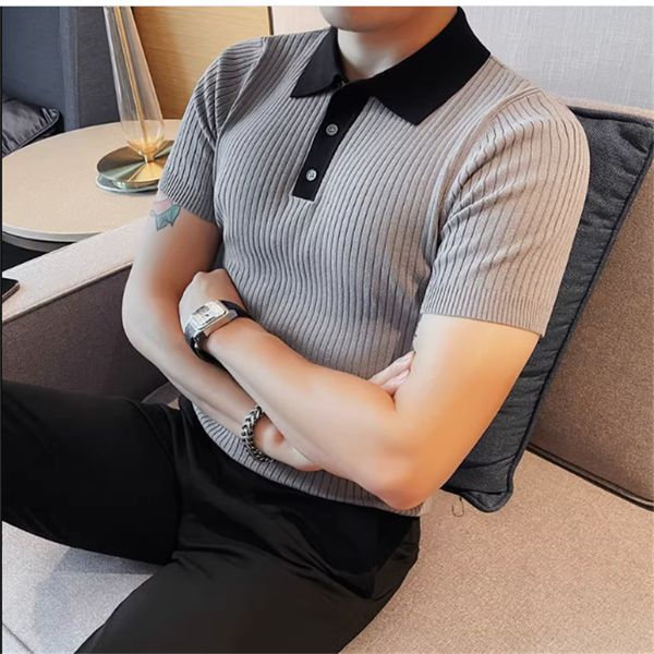 summer men's knitting short sleeve solid polo shirts sports golf business slim fit shirt fashion classic polo shirt s-4xl, White;black
summer men's knitting short sleeve solid polo shirts sports golf business slim fit shirt fashion classic polo shirt s-4xl, White;black