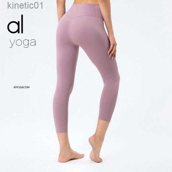 2023 desginer alo yoga legging new nude skin friendly seven part pants without awkward line high waist peach hip leggings, Black
2023 desginer alo yoga legging new nude skin friendly seven part pants without awkward line high waist peach hip leggings, Black