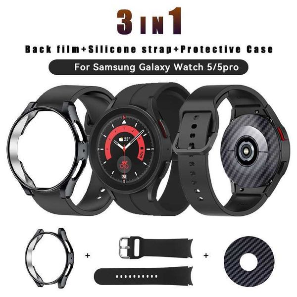 case tpu + silicone strap for samsung galaxy watch 5 pro 4 classic active 2 40mm 44mm band with screen protector, Black;brown
case tpu + silicone strap for samsung galaxy watch 5 pro 4 classic active 2 40mm 44mm band with screen protector, Black;brown