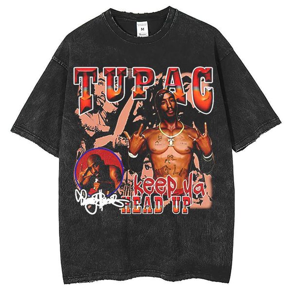 vintage 2pac american west coast hip hop summer loose 250g short sleeve t-shirt for men and women, White;black
vintage 2pac american west coast hip hop summer loose 250g short sleeve t-shirt for men and women, White;black