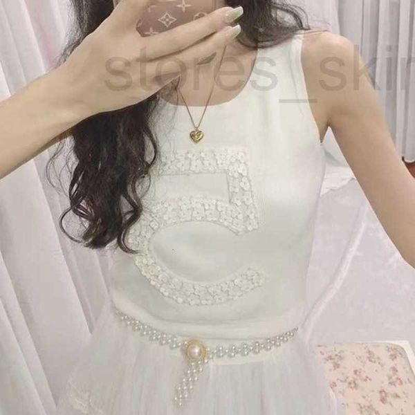women's tanks & camis designer 5 word bead nail leather tank 2023 spring/summer new metal flower decoration loose knitted sling for wom, White
women's tanks & camis designer 5 word bead nail leather tank 2023 spring/summer new metal flower decoration loose knitted sling for wom, White