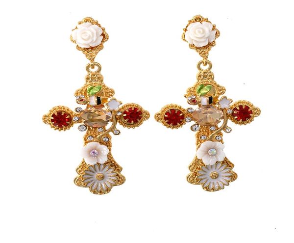 new design women fashion jewelry elegant flower long earrings baroque retro statement cross earring for women party gifts4893248, Silver
new design women fashion jewelry elegant flower long earrings baroque retro statement cross earring for women party gifts4893248, Silver