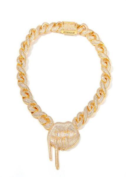 gold silver color iced out bling cz llips pendant necklace with cz cuban chain for men women punk jewelry5758191
gold silver color iced out bling cz llips pendant necklace with cz cuban chain for men women punk jewelry5758191