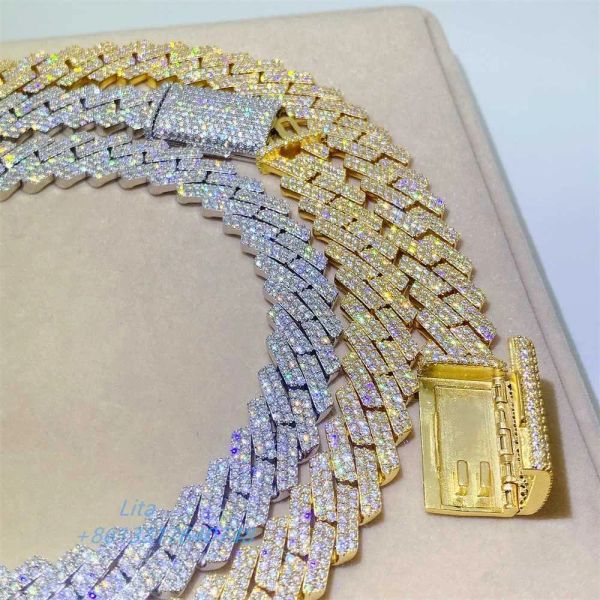 14k 18k gold plated sterling silver gra certificated hip hop iced out 15mm miami moissanite mens cuban chain necklace
14k 18k gold plated sterling silver gra certificated hip hop iced out 15mm miami moissanite mens cuban chain necklace